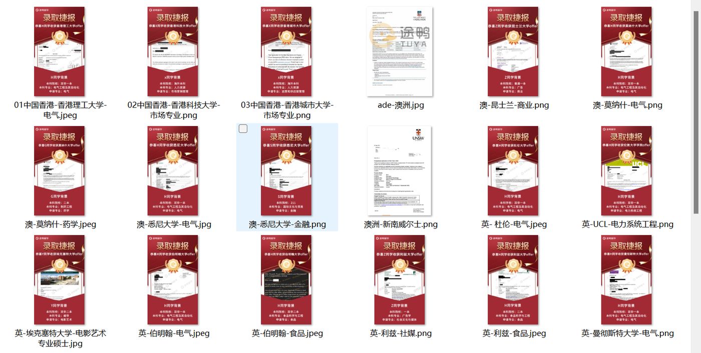 留学服务流程示意